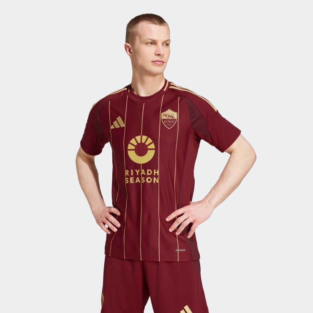 

Униформа Adidas AS Roma 24/25 Home Jersey, цвет Team College Burgundy