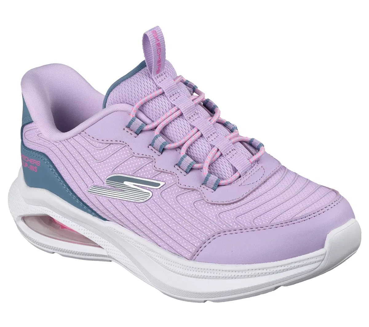 Детские слипоны Microspec Max Velocity - Jump Pop Skechers, лавандовый/мультиколор — фото 4