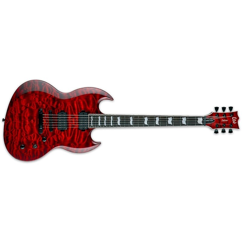 

Электрогитара ESP LTD Viper-1000 QM Tiger Eye Sunburst Electric Guitar Viper 1000 + FREE GIG BAG