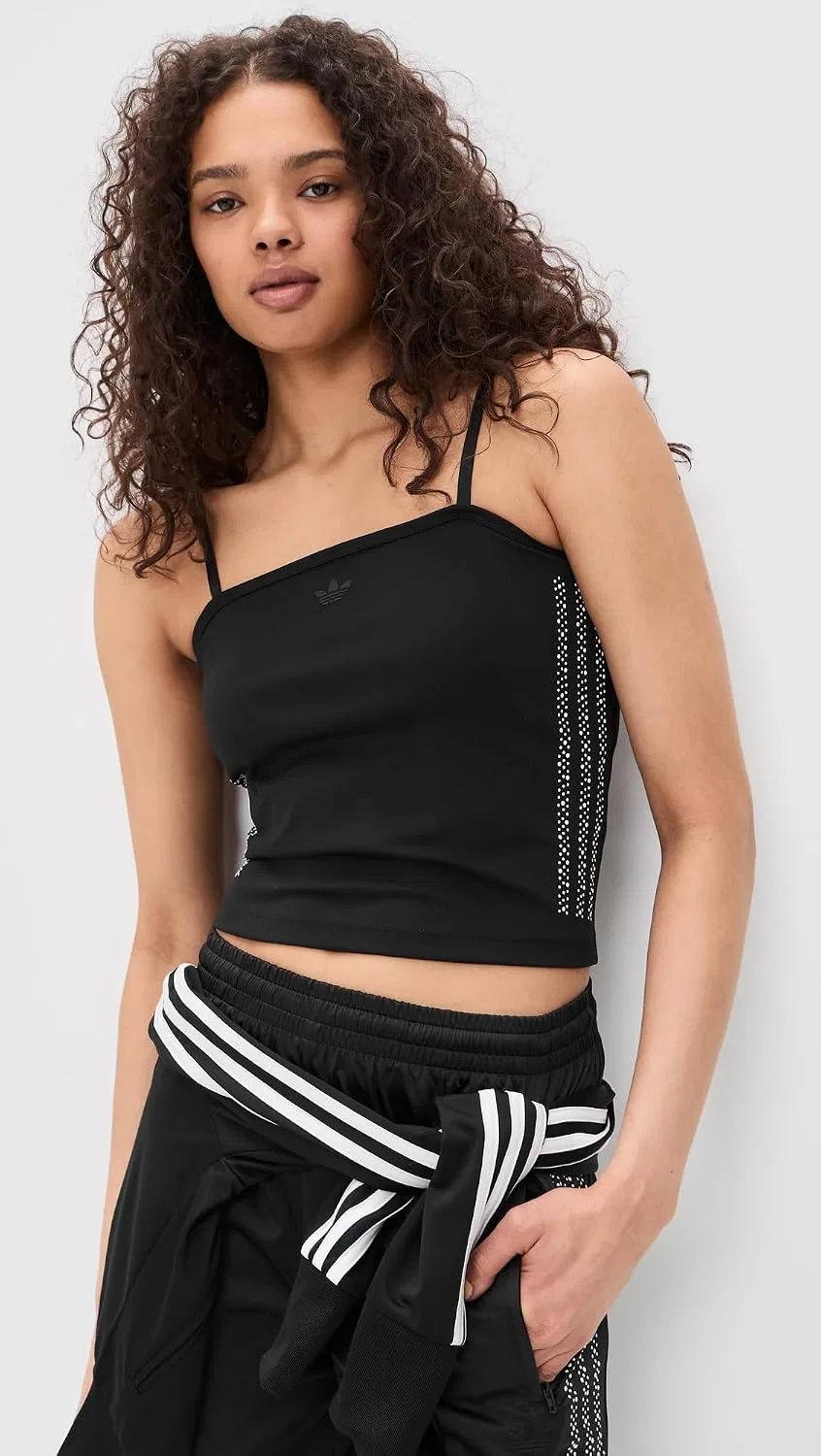 Женский топ-труба Pearl adidas, Black — фото 2