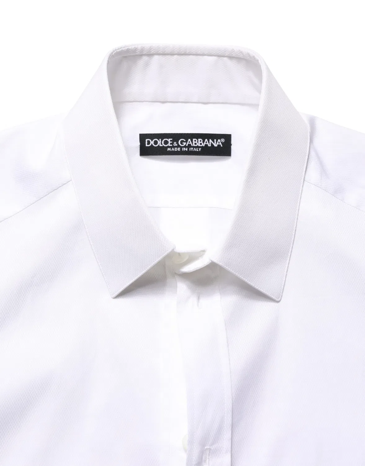 Мужская рубашка с коротким рукавом на пуговицах Dolce & Gabbana, White — фото 2