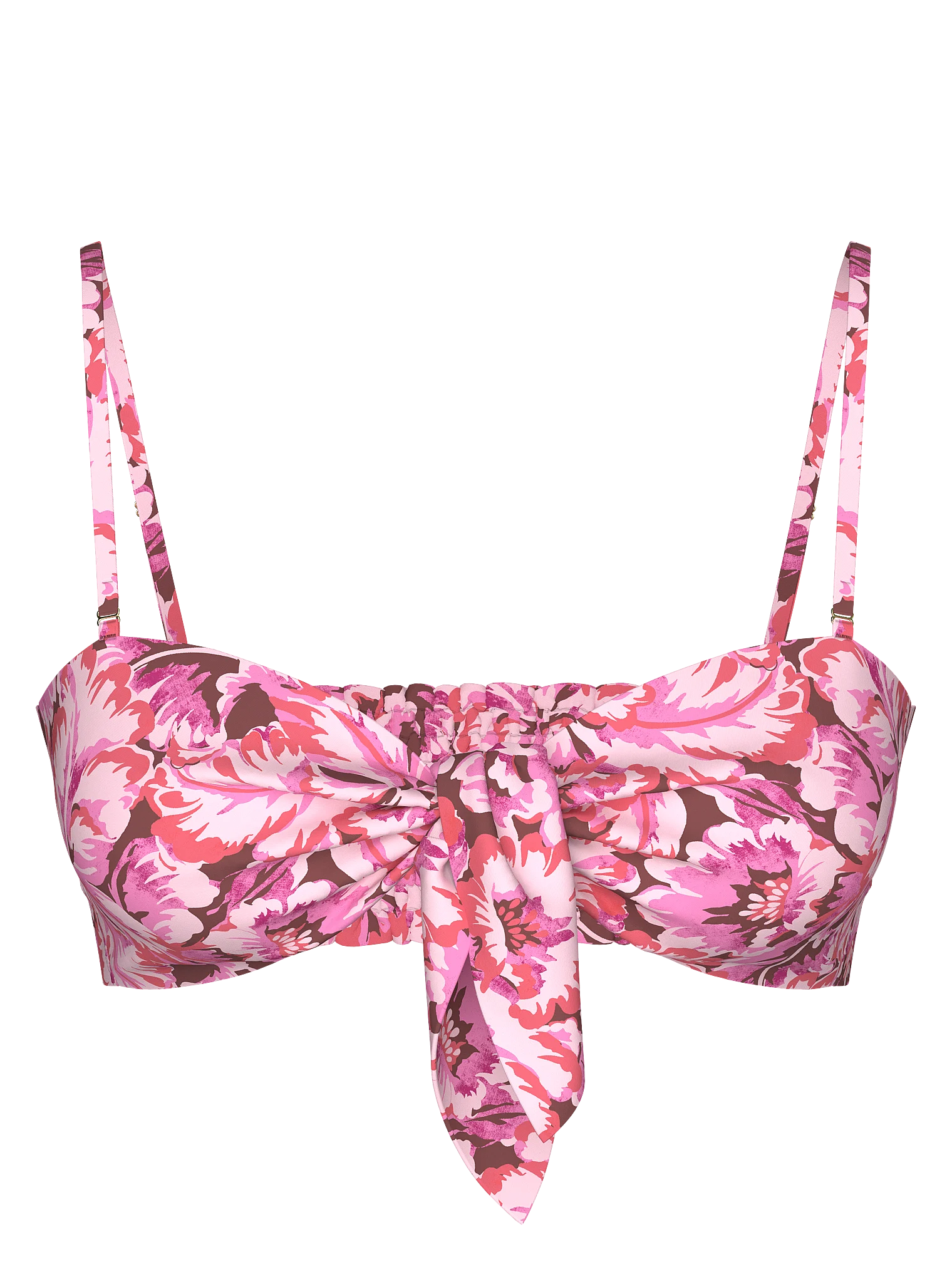 

Купальник Victoria's Secret Swim Beachwear Easy Tie-Front Bandeau, розовый