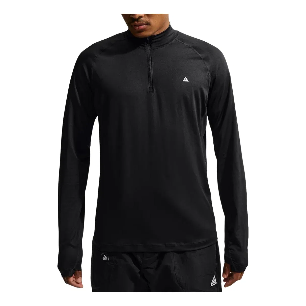Мужская футболка с длинным рукавом Nike x ACG Wildsee Dri-FIT 1 4-Zip, черный