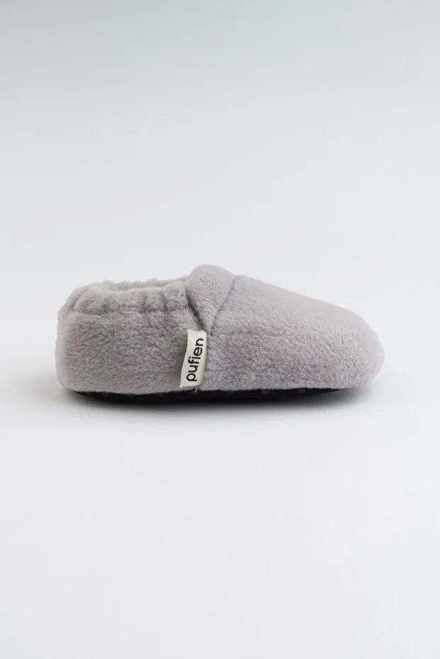 Детские пинетки для новорожденных с хлопковым подкладом Pufien, Gray — фото 4