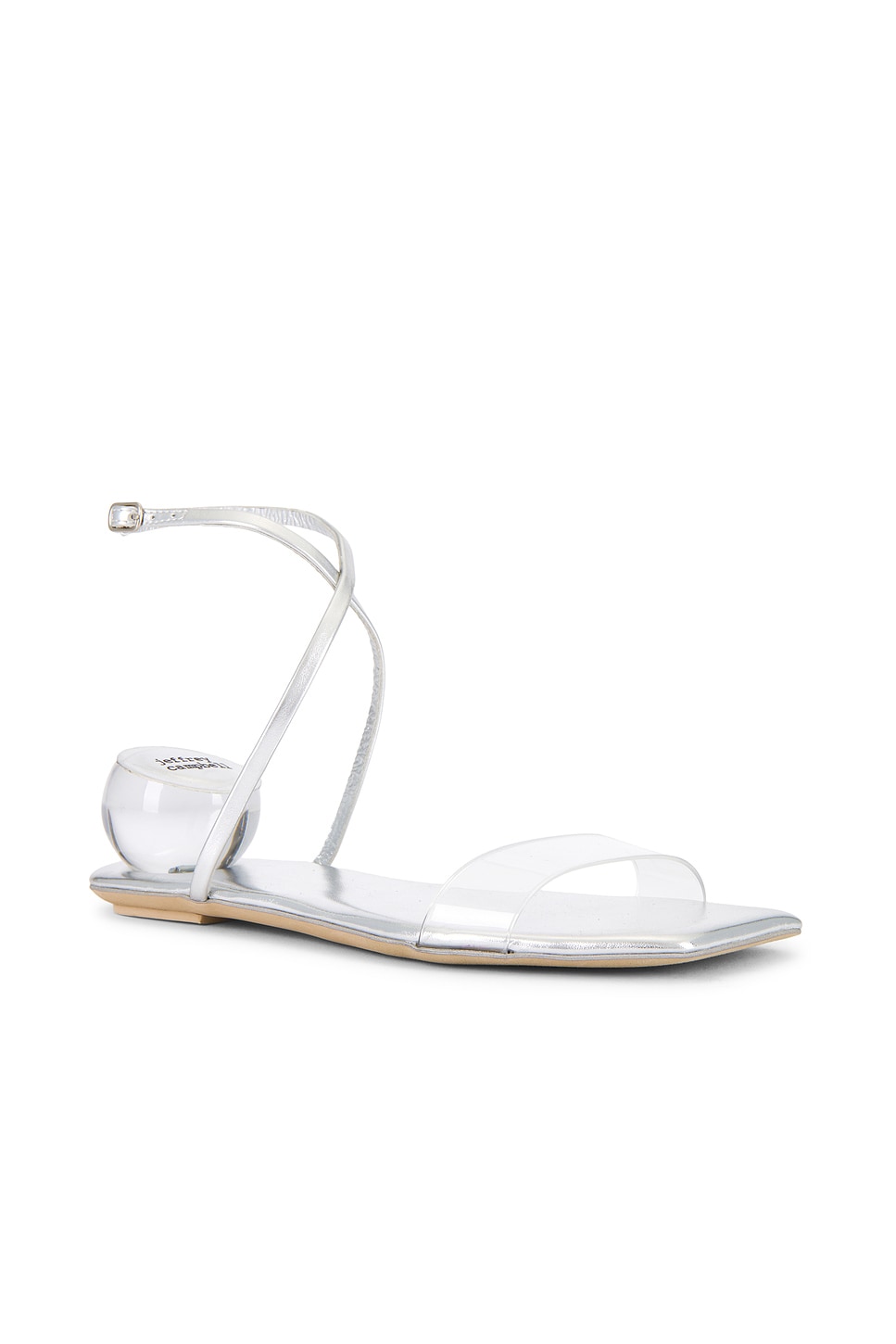 Сандалии Foretell от Jeffrey Campbell, silver clear — фото 2