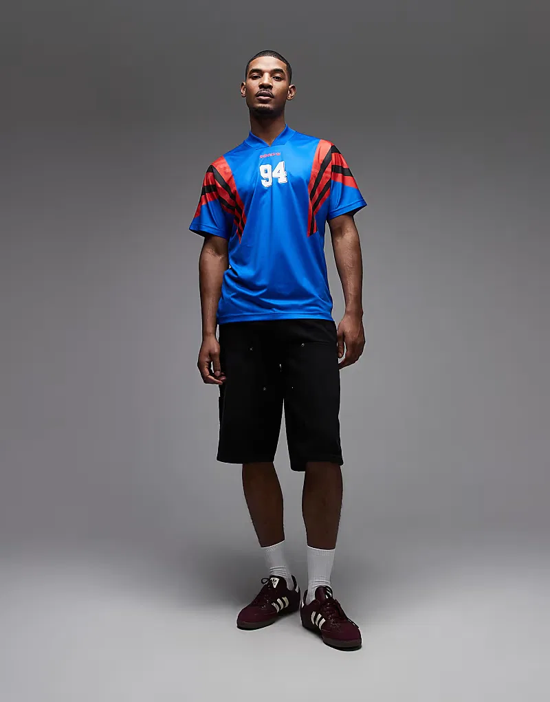 Футболка Adidas Originals Santiago, синий — фото 2