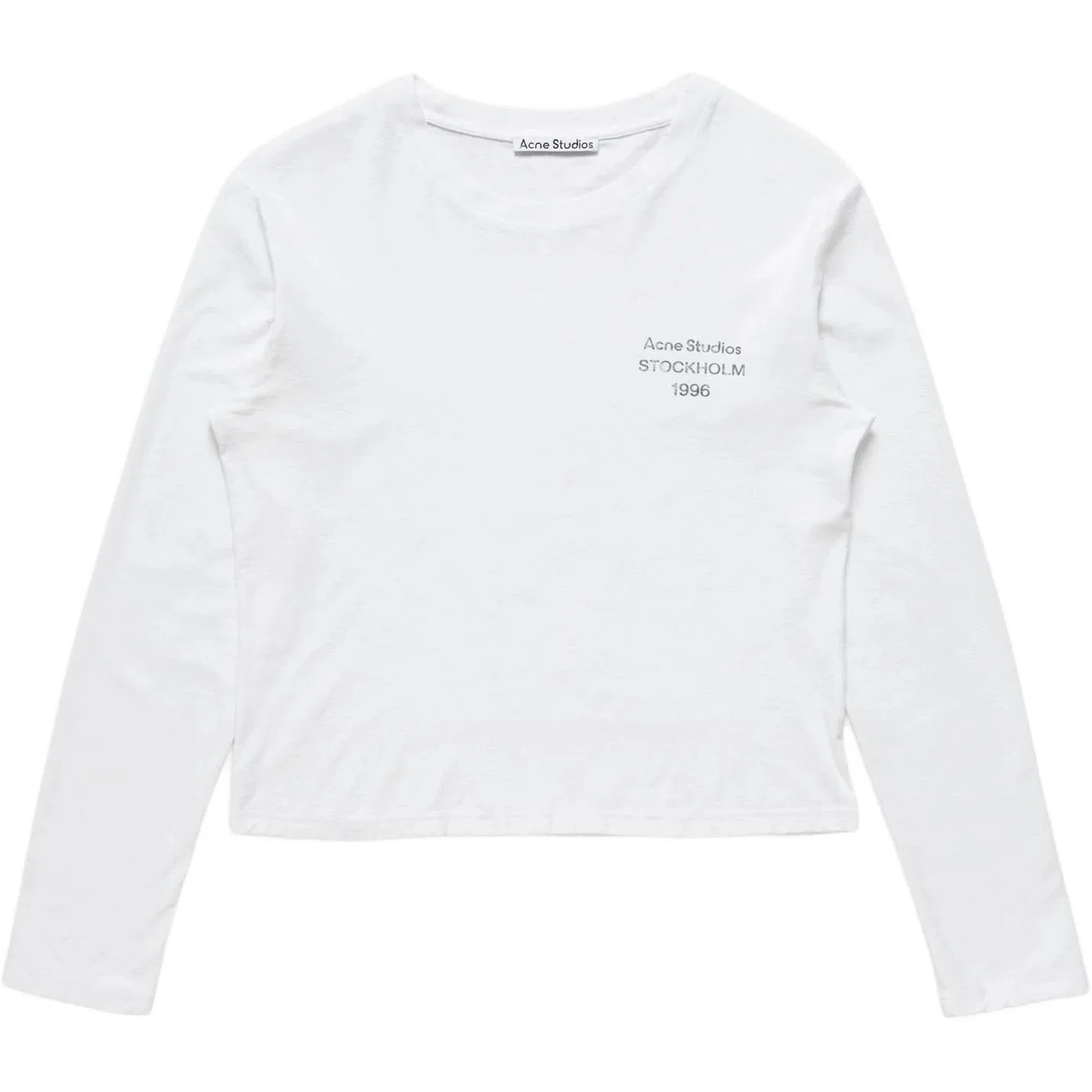 Футболка с круглым вырезом Acne Studios, Gray White