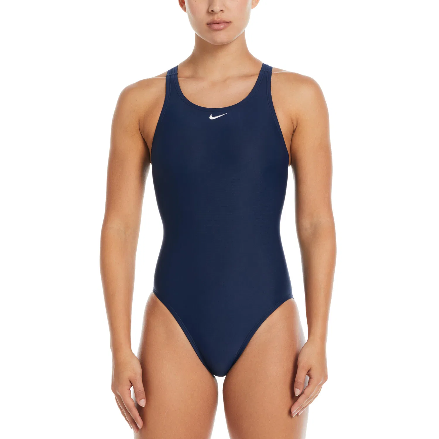 Женский купальник с открытой спиной Nike Solid Fastback, Turkisblau