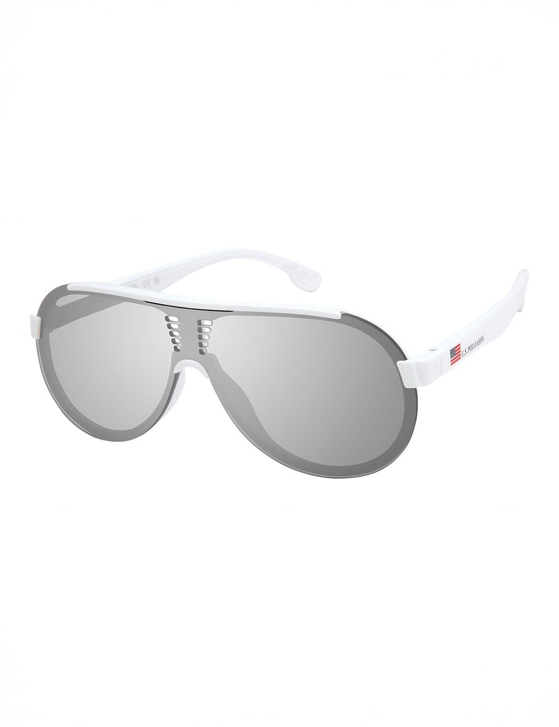 

Солнцезащитные очки U.S. Polo Assn Mens Plastic Backframe Shield, белый