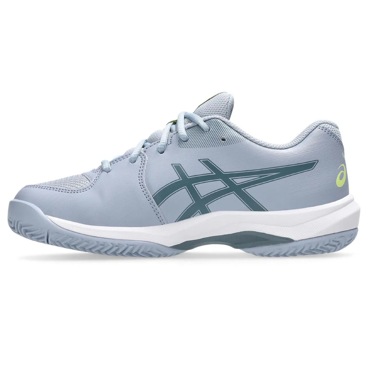 Детские кроссовки для мальчиков и девочек с открытым верхом Gel-Game GS ASICS, Grey Blue Ironclad — фото 4