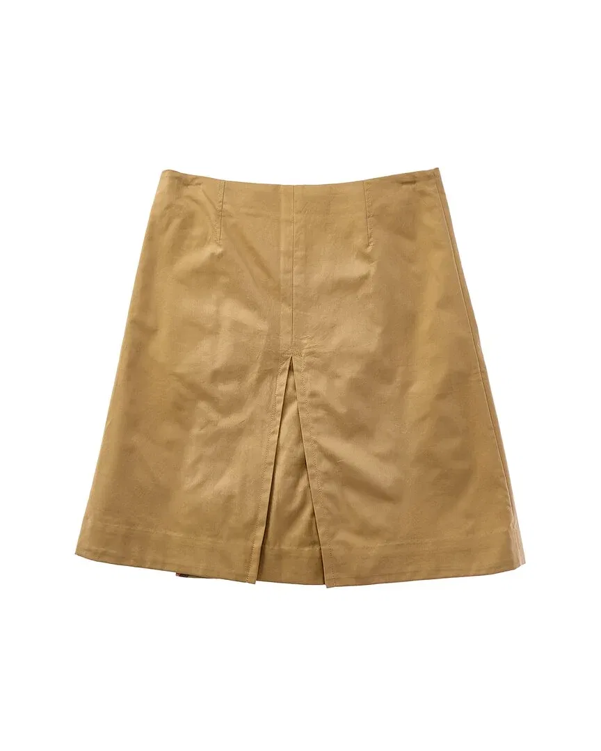 Детская юбка с боковыми карманами Burberry Trench Skirt, коричневый — фото 2