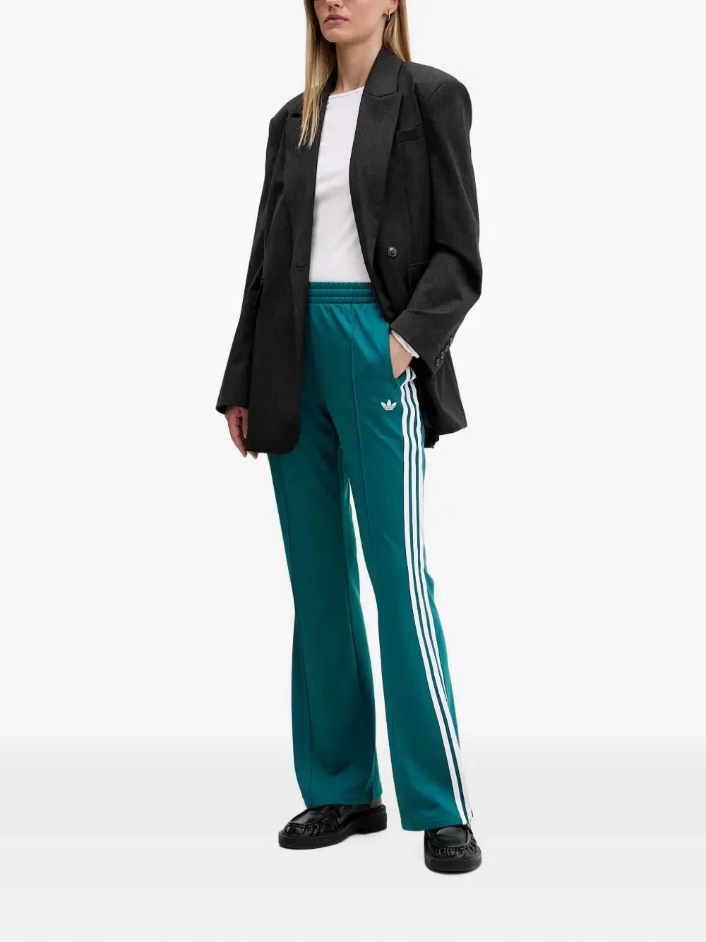 Спортивные брюки BB Firebird Adidas, зеленый — фото 2
