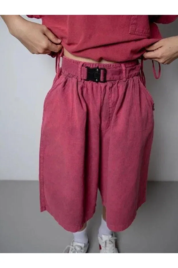 Детские шорты для девочек Oversize Zekids, Pink — фото 3