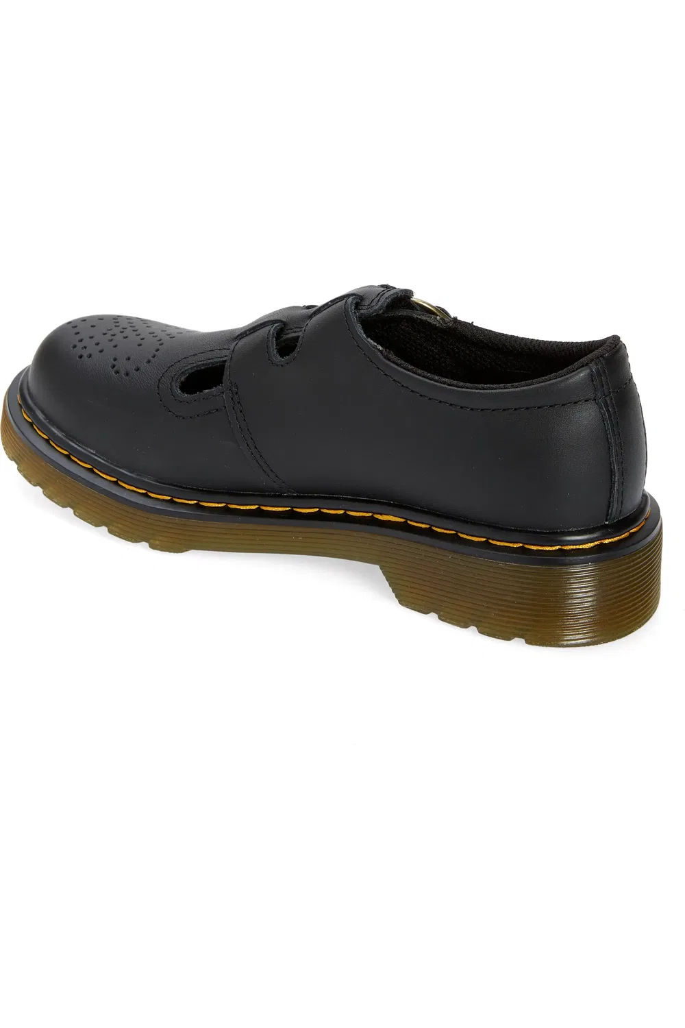 Детские туфли Dr. Martens 8065 Мэри Джейн, с перфорацией, черный — фото 2