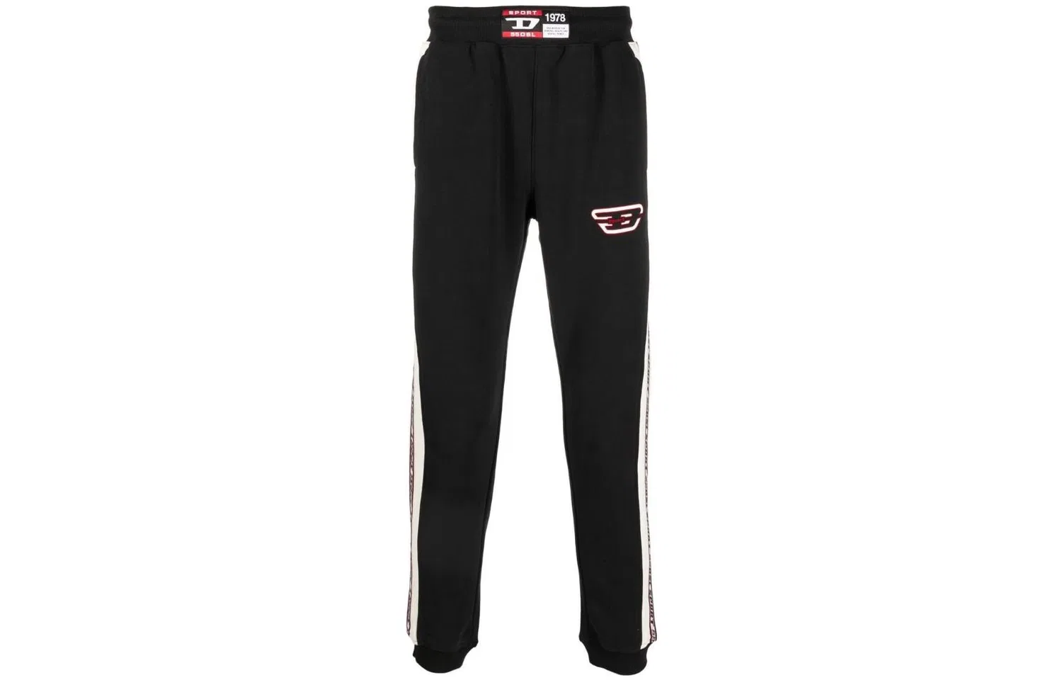 Мужские спортивные штаны с логотипом Diesel, Black