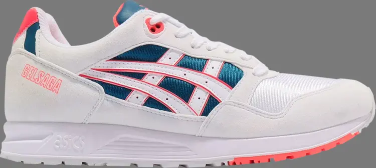 

Кроссовки gel saga 'white flash coral' Asics, белый