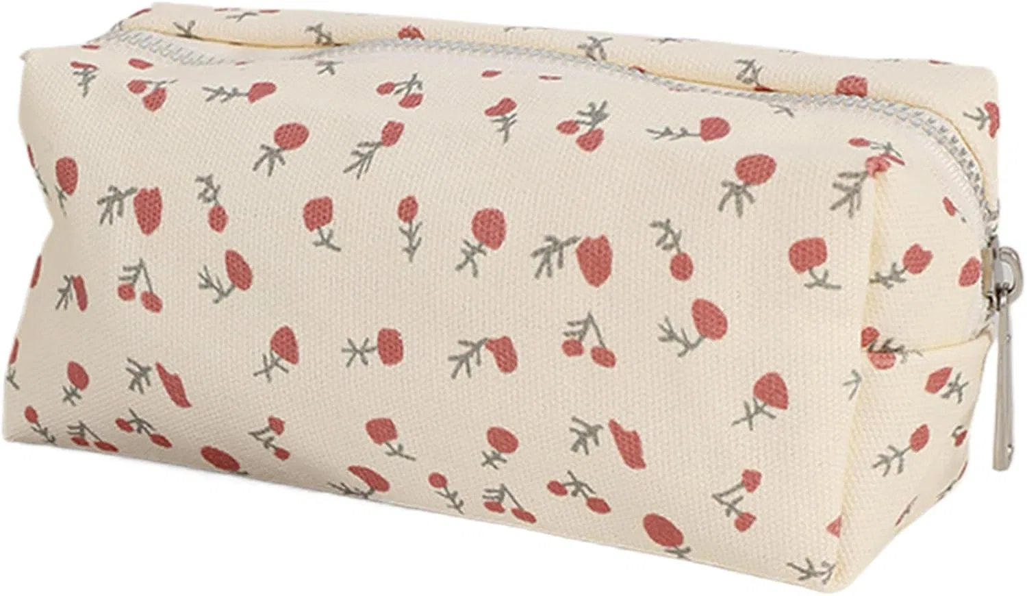 Косметичка с цветочным узором, Polyester-Baumwolle, 17.5x6x7 см Generisch
