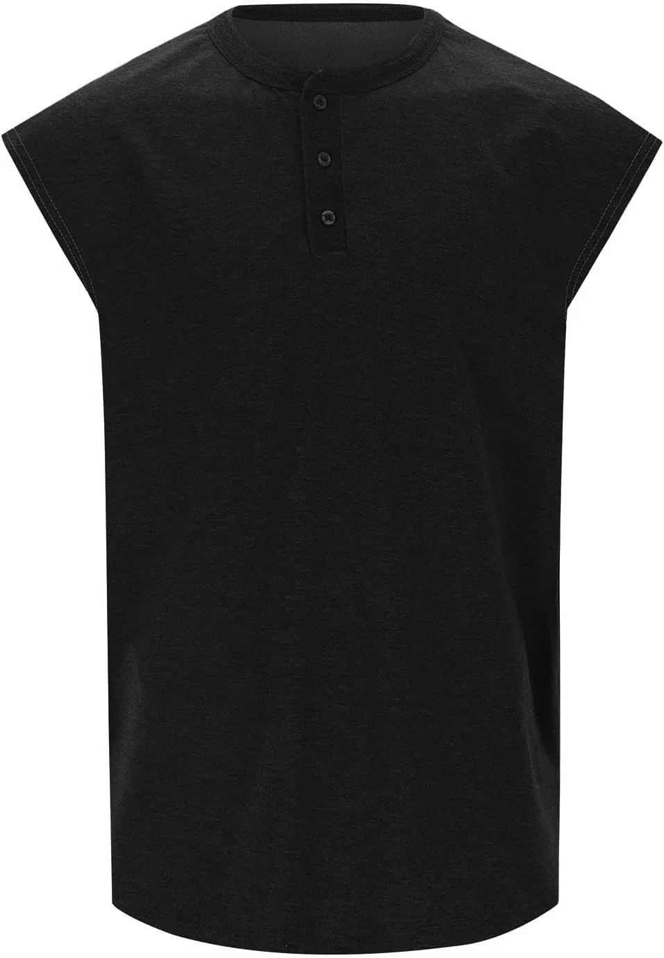 Мужская майка-безрукавка для тренировок Slim Fit, Black — фото 3