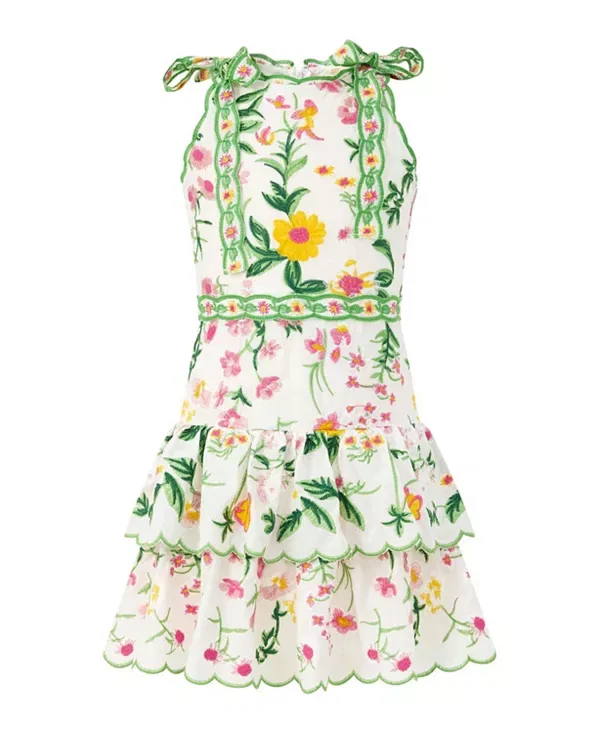 Детское платье для девочек хлопковое с вышивкой Kaylee Marlo Kids, Floral