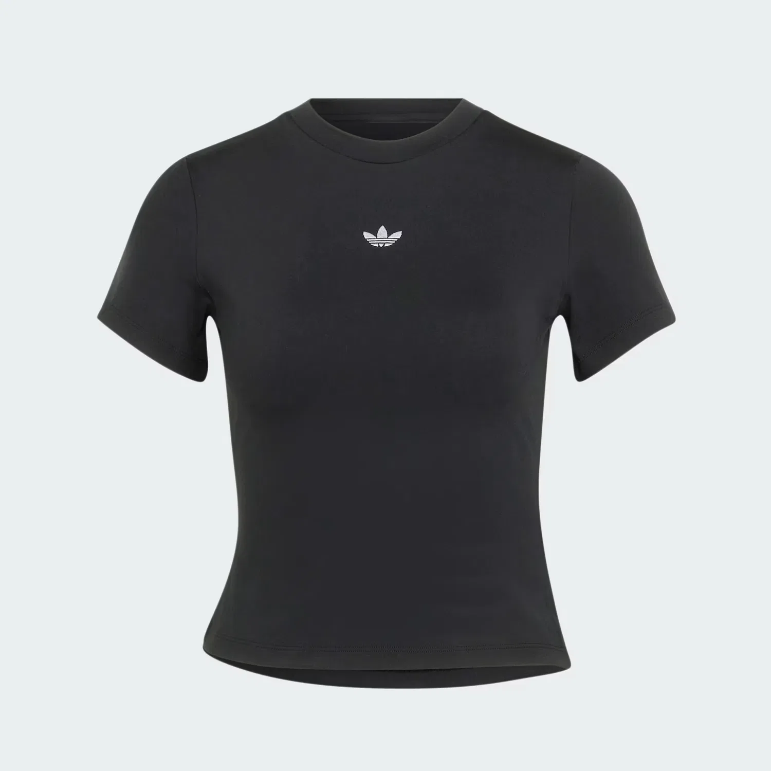 Женская футболка облегающего кроя Essentials Adidas Originals, черный — фото 4