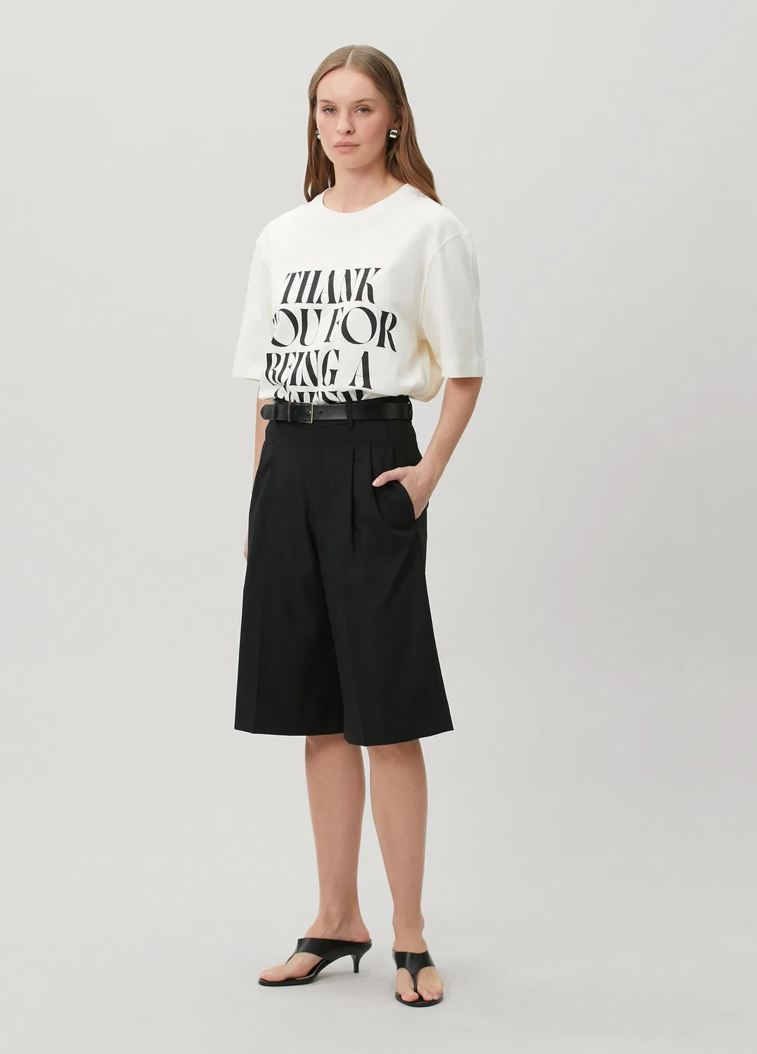 Шорты шерстяные Ami Paris, black
