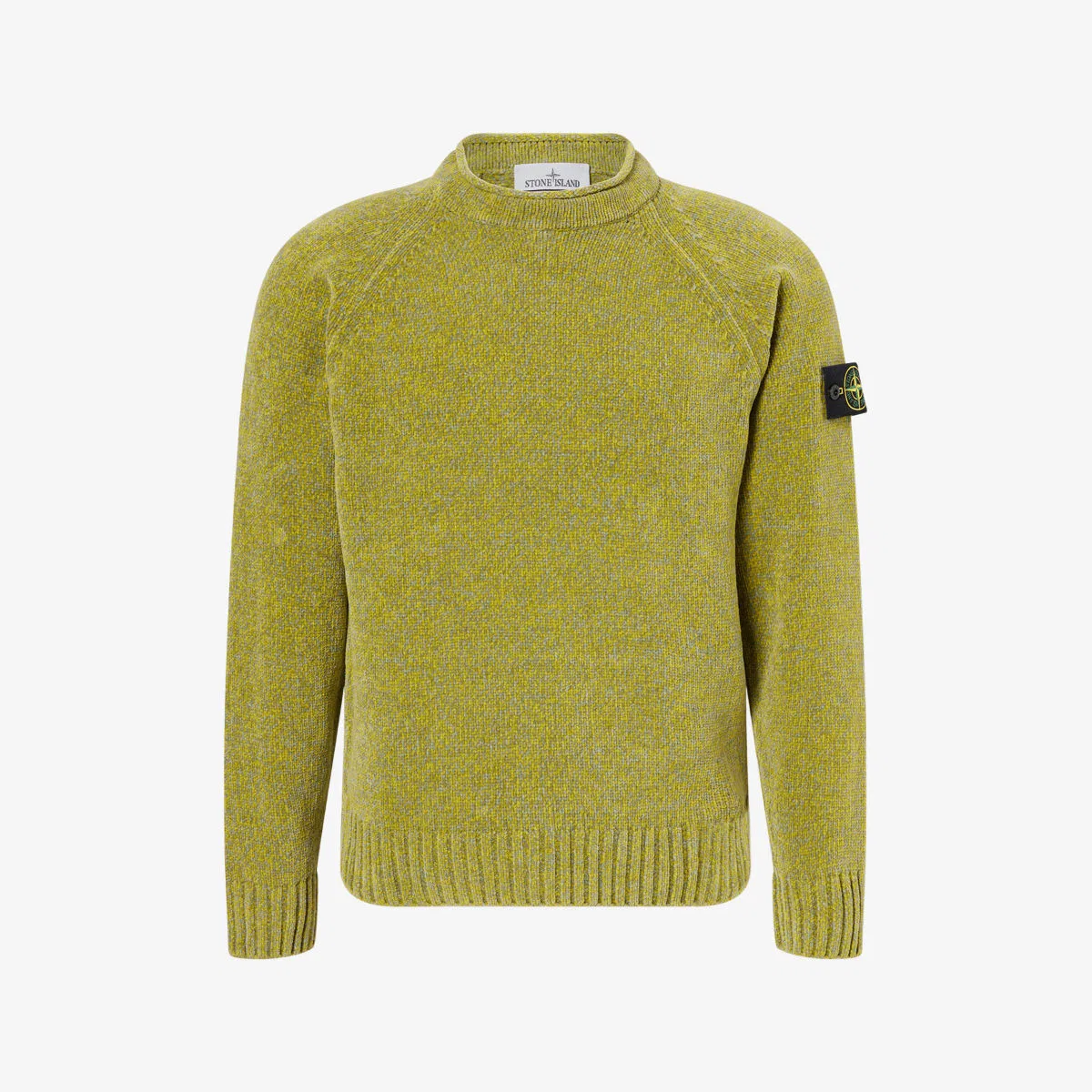 Вязаный джемпер из хлопковой синели Mouline Stone Island