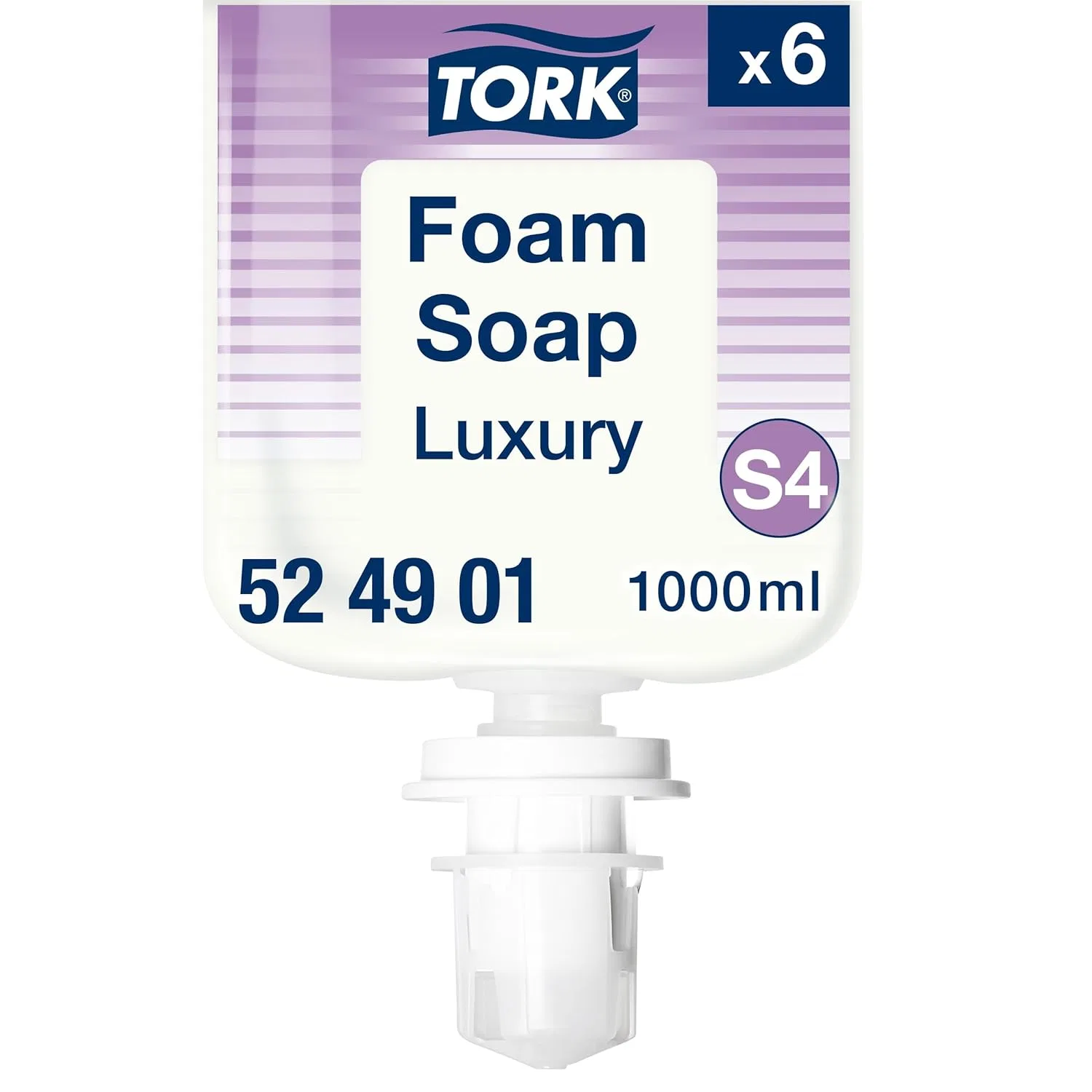 Пена для рук, цветочный аромат, Tork, 6 бутылок по 1000 мл, Прозрачный