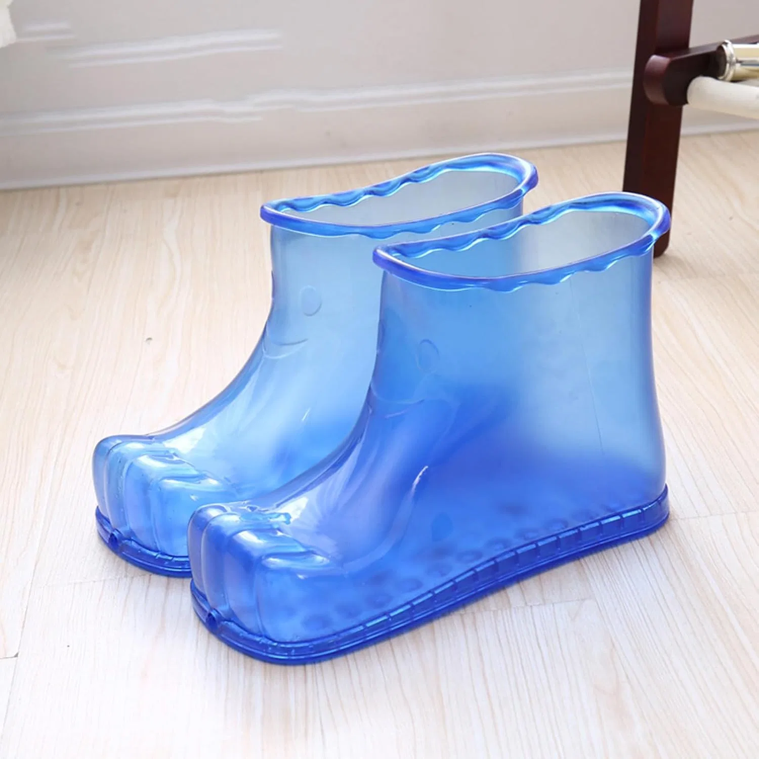 Массажные тапочки для ног, PVC, 28x12.5x18 см, Синий Generic — фото 3