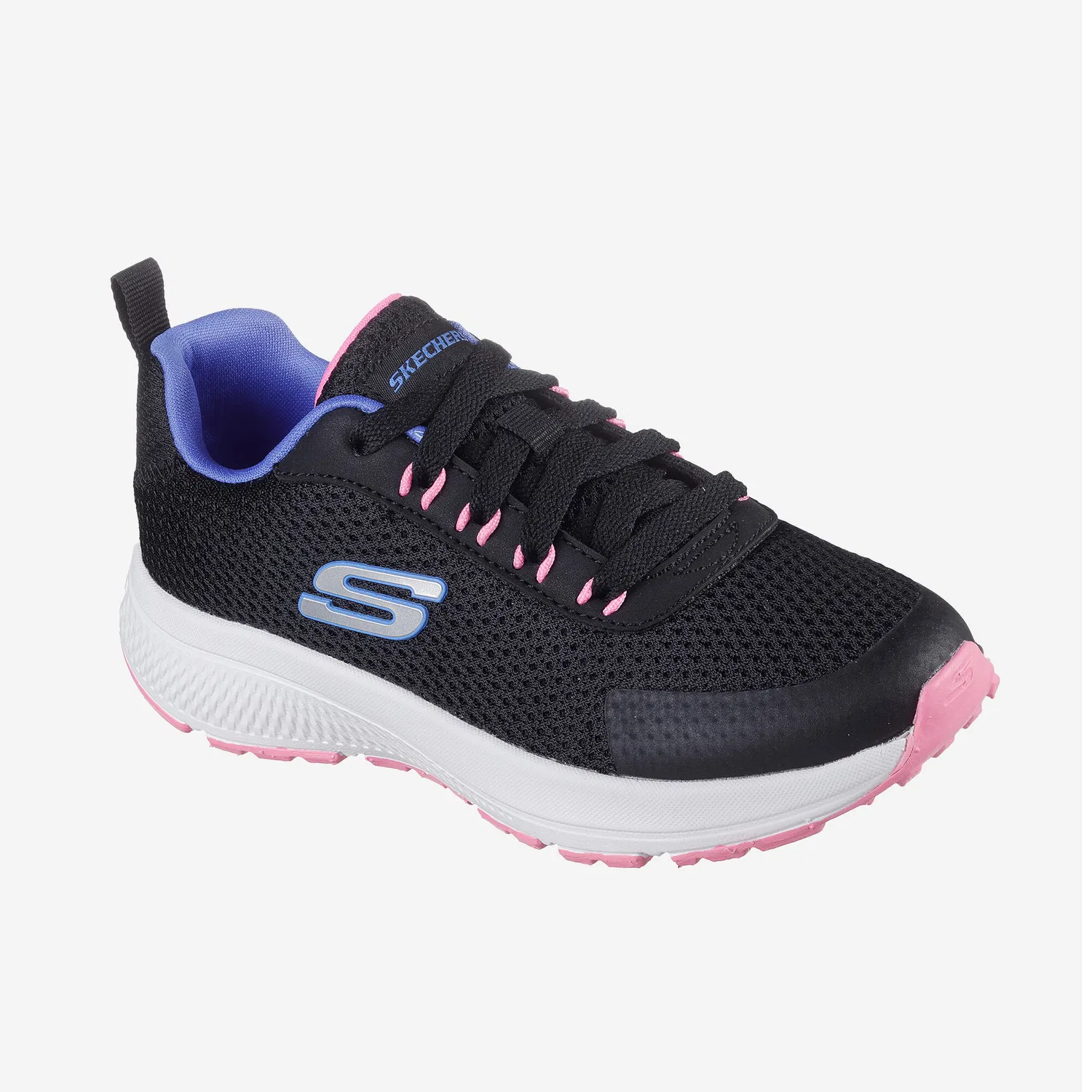 Детские кроссовки с усиленным верхом Go Run Consistent Skechers, Черный Розовый — фото 3