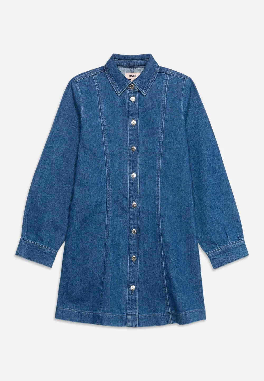 Платье-Трапеция Kogfenja - джинсовое платье Only Girls, Medium Blue Denim — фото 3