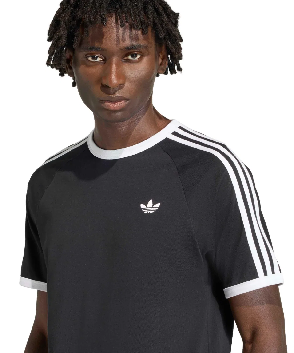 Мужская футболка с длинным рукавом3-Stripes Tee Adidas, Black — фото 2