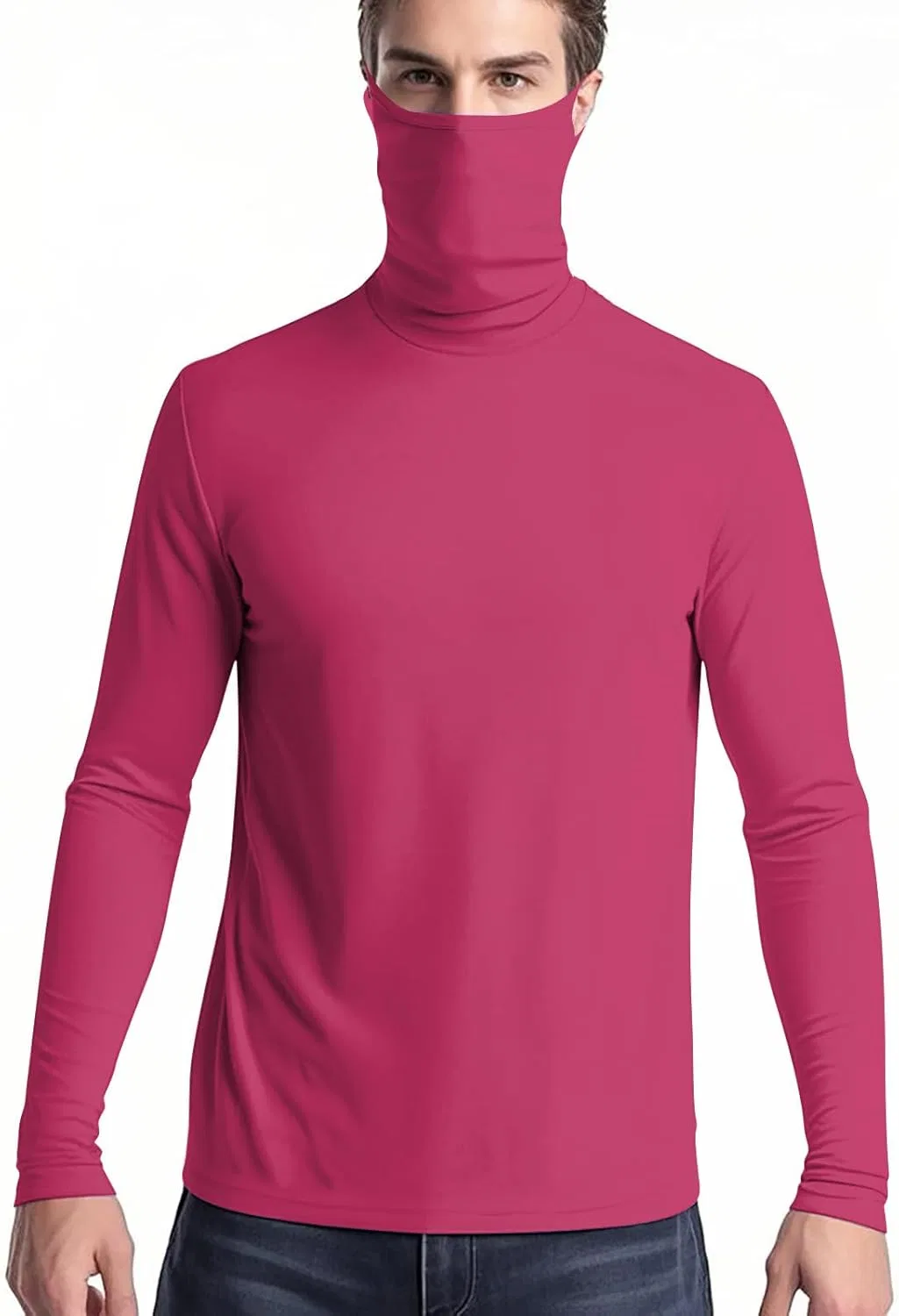 Мужская футболка с защитой от солнца UPF 50+, B-hot Pink — фото 2