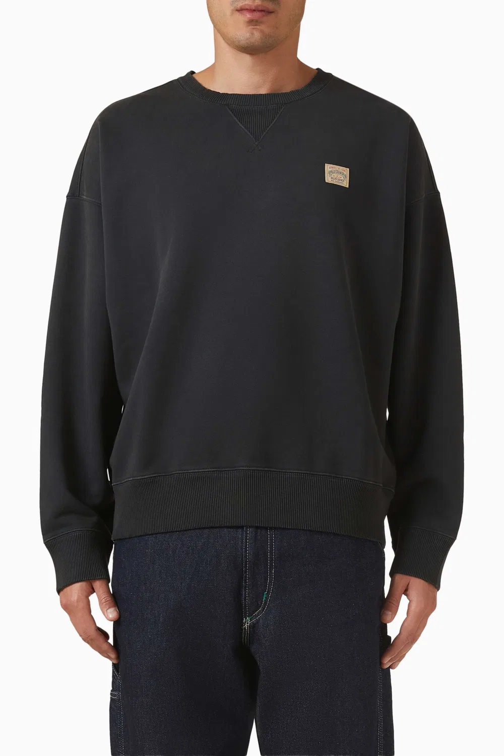 Свитшот свободного кроя из футера Polo Ralph Lauren
