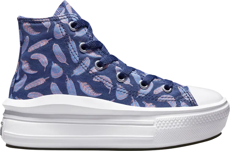 

Кроссовки Converse Chuck Taylor All Star Move Platform High PS Feathers, фиолетовый, Фиолетовый;синий, Кроссовки Converse Chuck Taylor All Star Move Platform High PS Feathers, фиолетовый