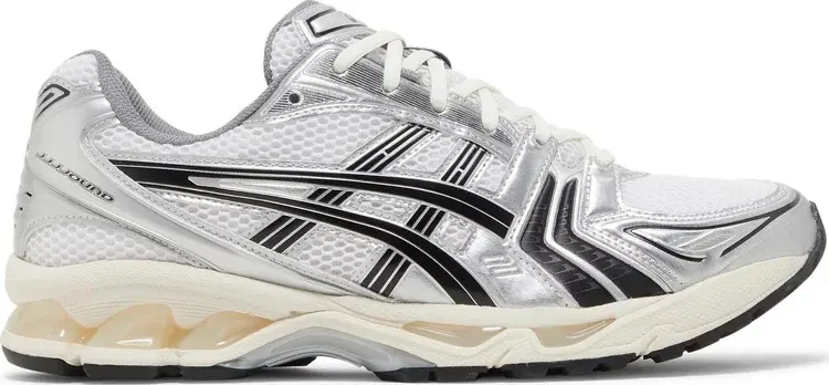 Кроссовки jjjjound x gel kayano 14 'silver black' Asics, серебряный — фото 2