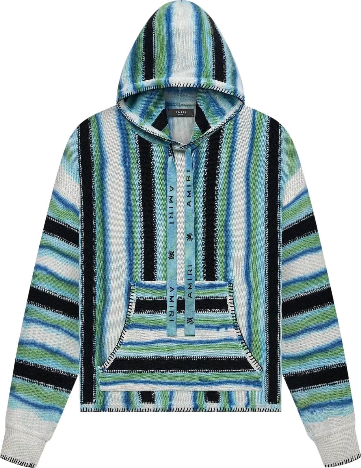 

Худи Amiri Baja Tie Dye, синий/зеленый