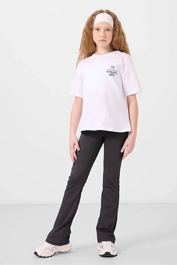Детские леггинсы для девочек хлопковые Basics Tommy Life, Anthracite — фото 2