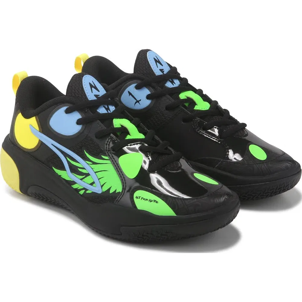 Детские баскетбольные кроссовки MB World .01 Puma, Black/Yellow