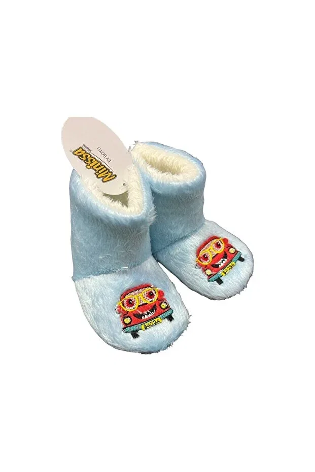 Детские тапочки-носочки с узором Minissa Baby Kids, Light Blue