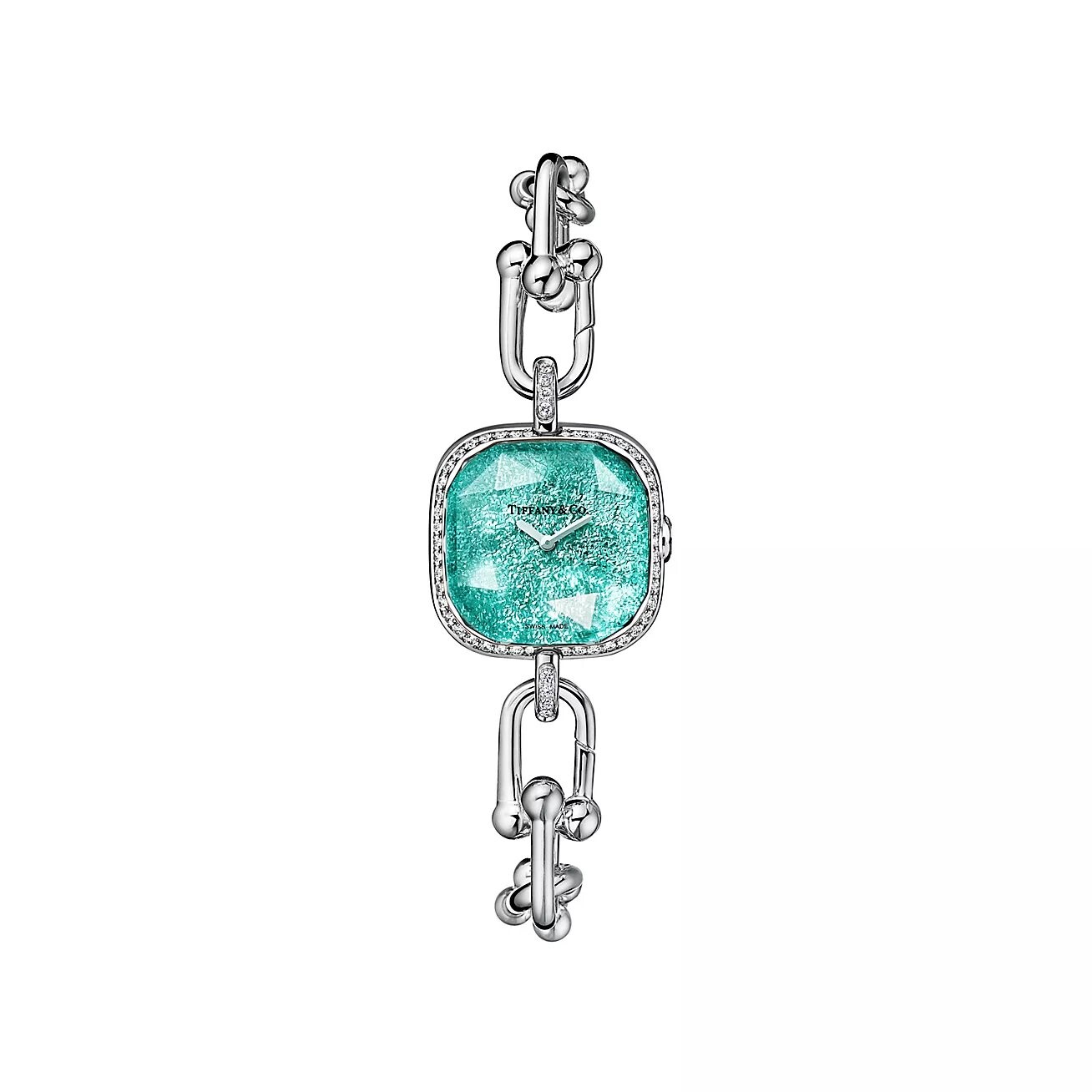 

Часы Tiffany & Co. HardWear, серебро/бриллиантовый безель