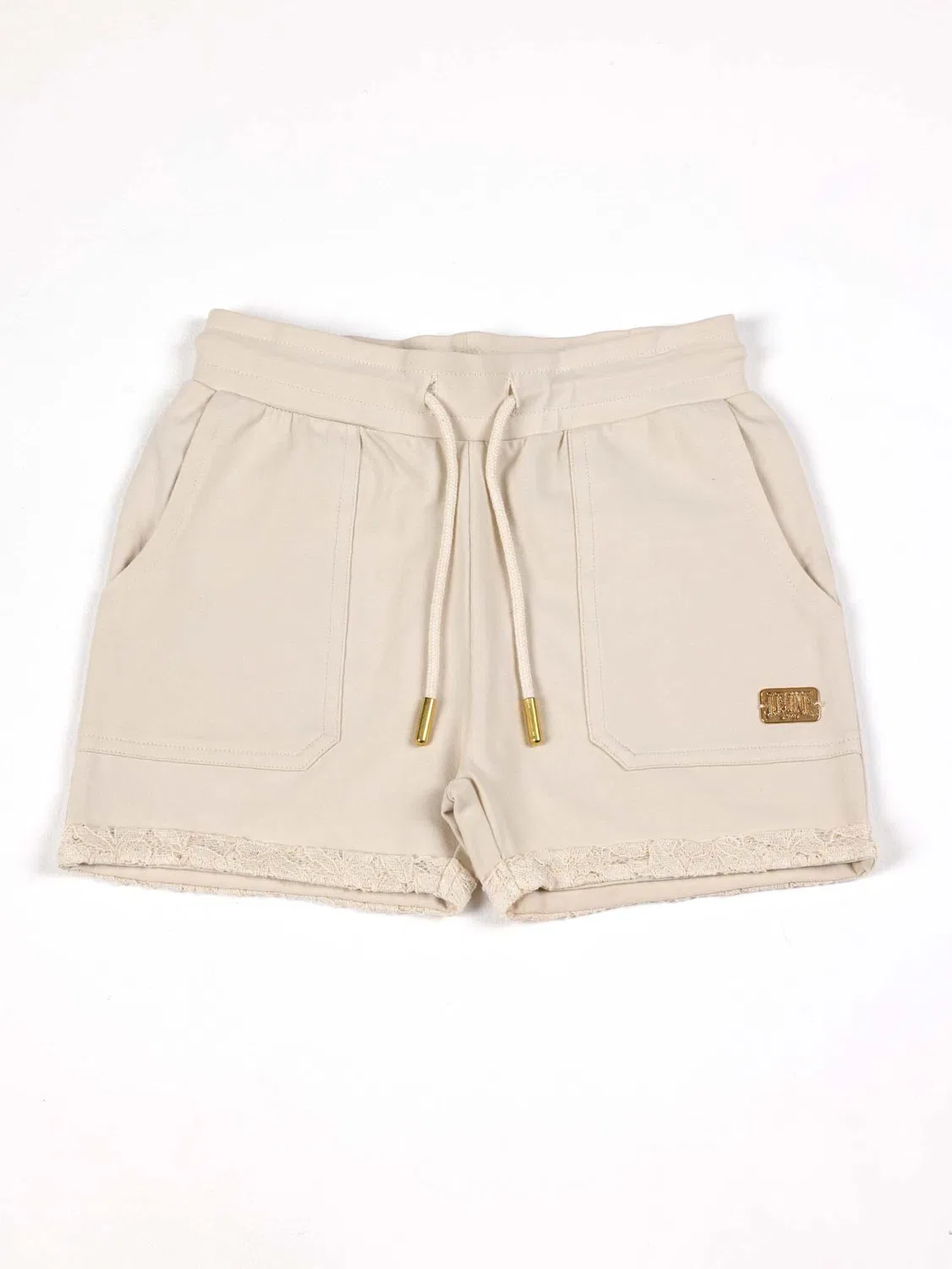Детские шорты для девочек с кружевом Leone Lace Leone 1947 Apparel, Beige