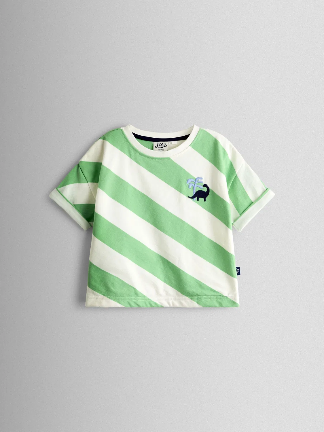 Комплект из футболки и шорт, с динозавром, JoJo Maman Bébé, Green Dino — фото 2