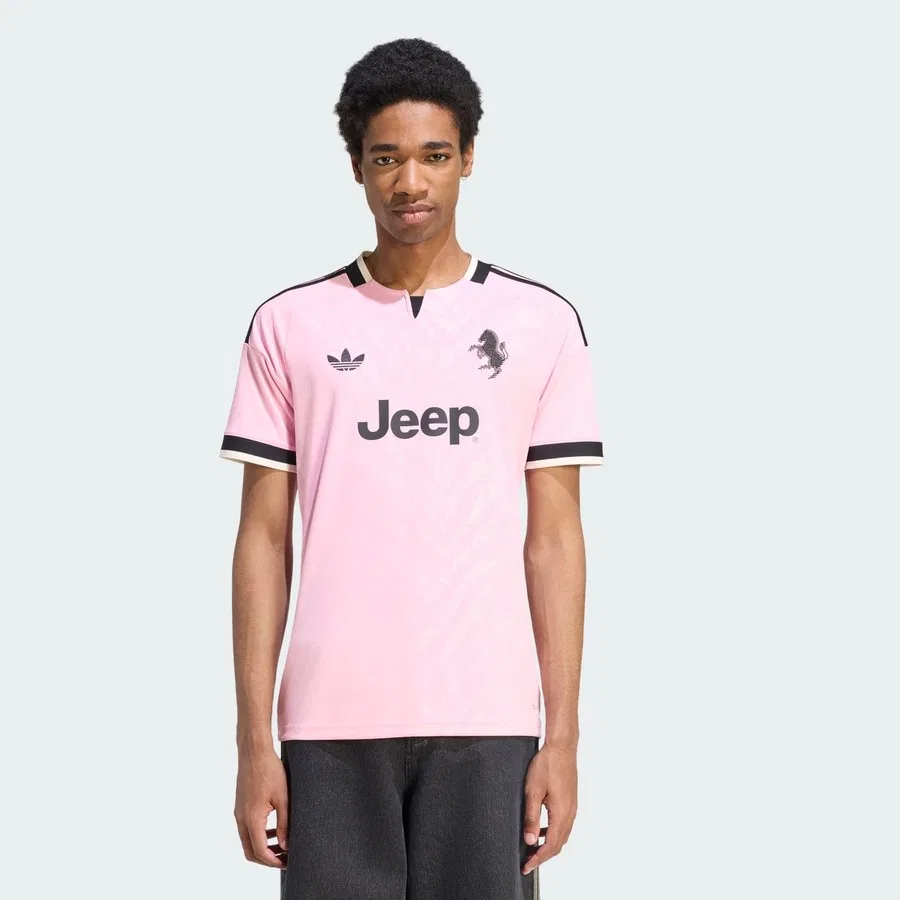 Футболка спортивная с принтом Juventus 26-27 Deplasman adidas, Розовый