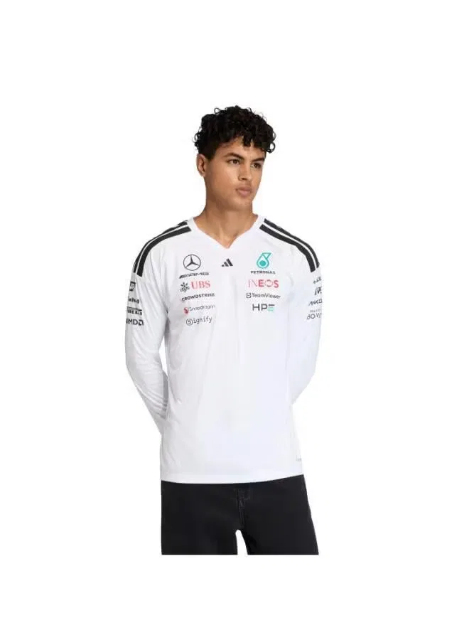 Лонгслив с длинным рукавом Mercedes - AMG Petronas Formula 1 Team Driver Jersey Adidas, белый