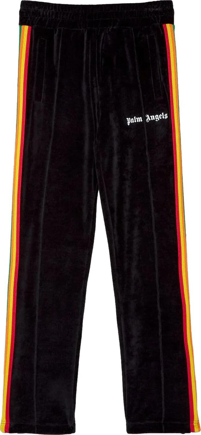 

Брюки Palm Angels PA Rainbow Chenille Track Pant 'Black', черный