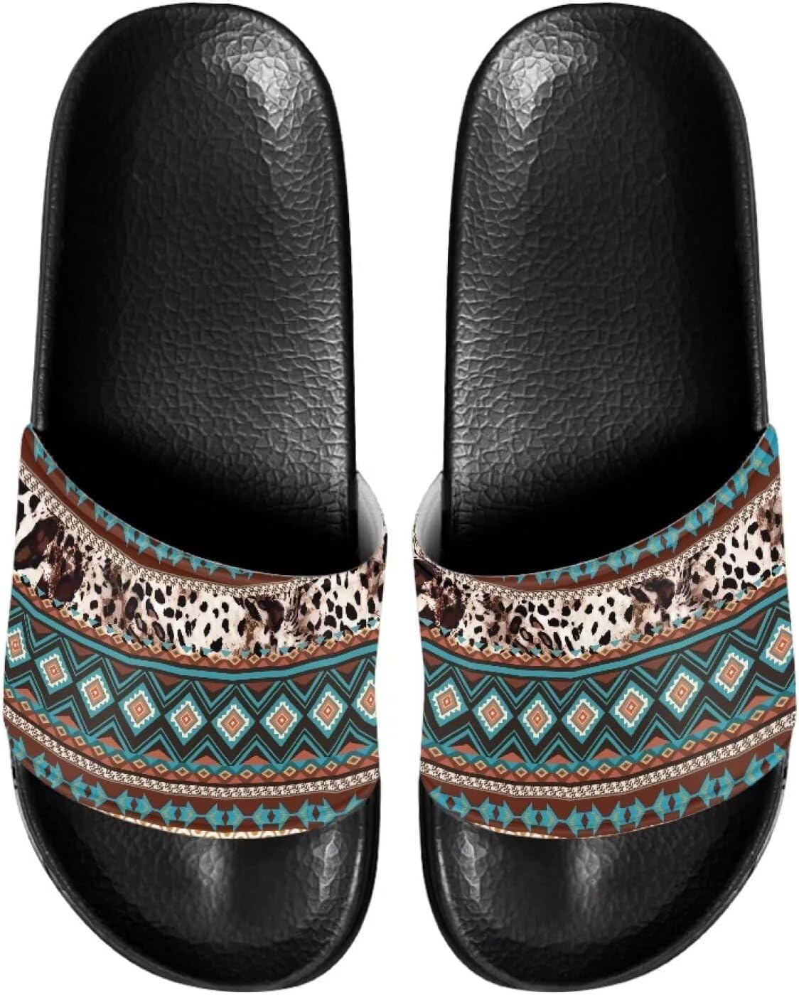 

Женские сандалии JUDENTIDOS с необычным дизайном, сандалии с мягкой подошвой, открытым носком, противоскользящие, на одной полоске, Navajo Geometric Native American