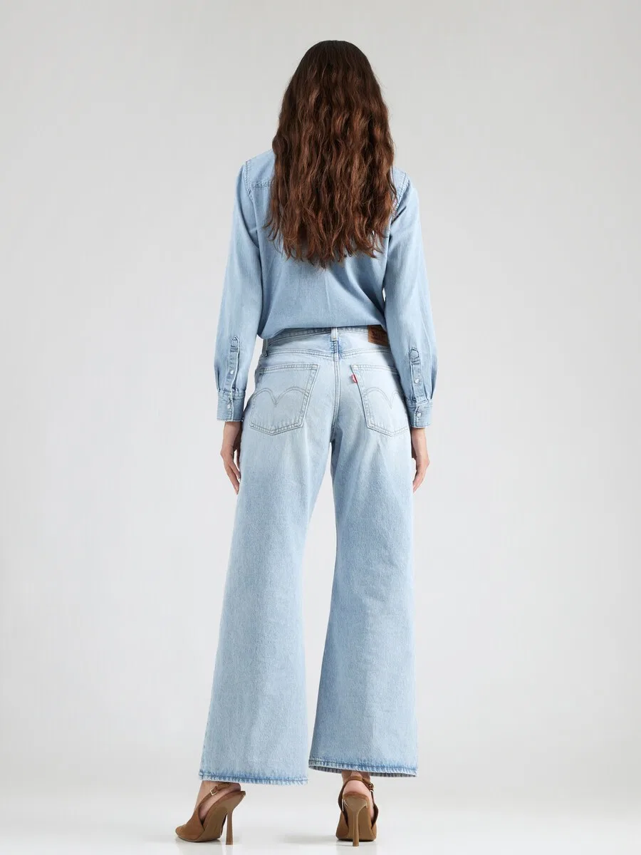 Джинсы LEVI'S Wide leg Jeans 'Middy Loose Boot Jeans' синего цвета — фото 4