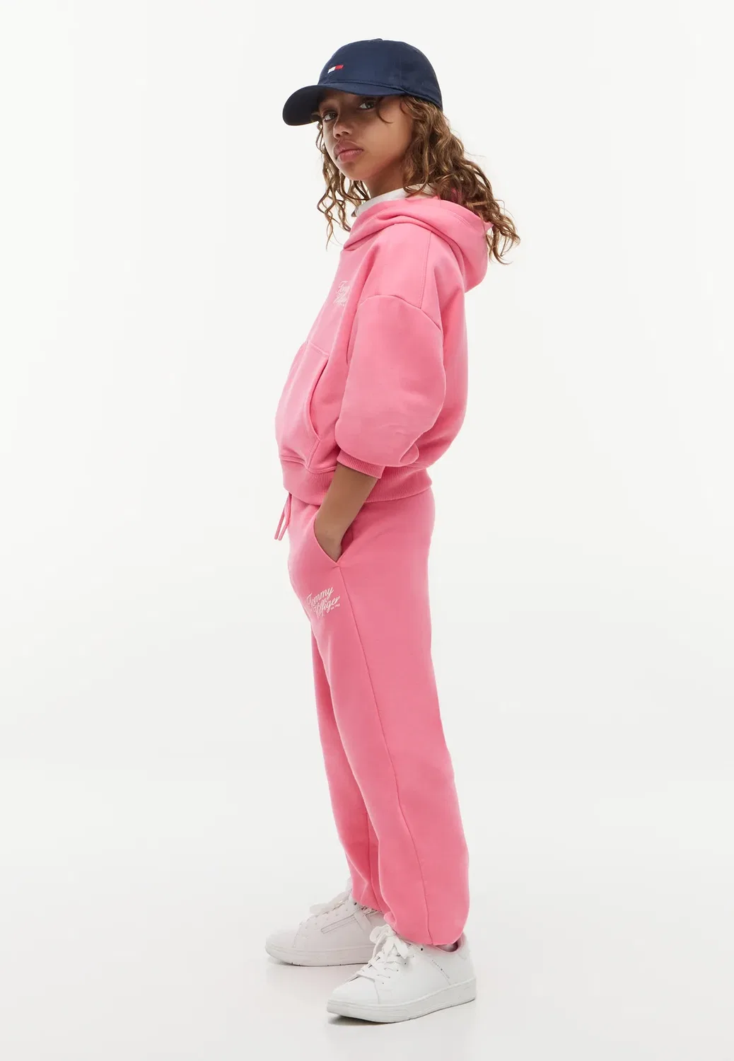 Спортивные штаны Tommy script - брюки от спортивного костюма Tommy Hilfiger, Exotic Pink