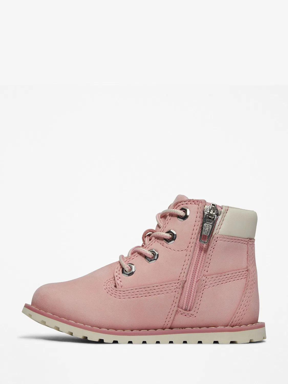 Ботинки Timberland Pink Pine 6 Inch Side Zip, розовые — фото 2