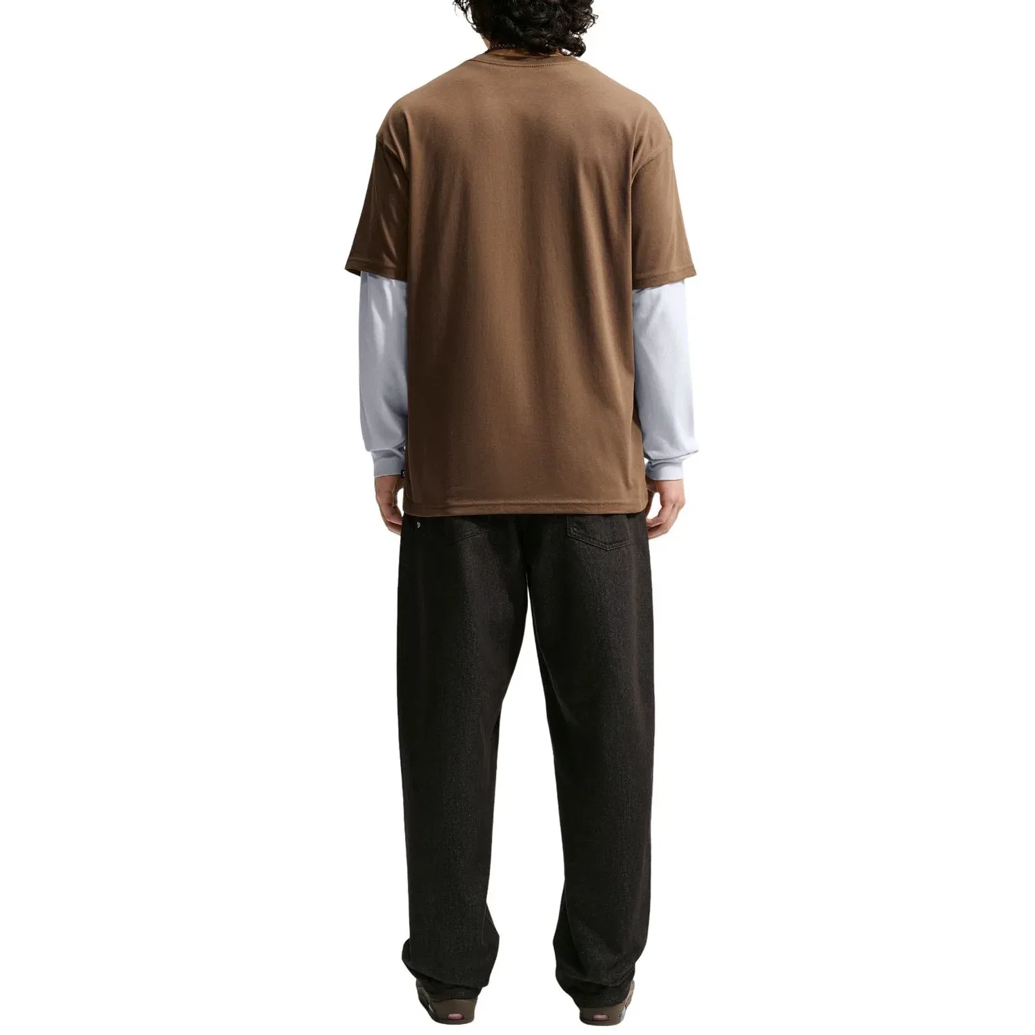 Мужская футболка Nike SB Skate T-Shirt 'Mosswood Brown', коричневый — фото 3